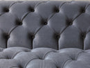 Neva Gray Velvet Double Chaise Sectional