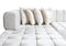 Ariana Ivory Velvet Double Chaise Sectional
