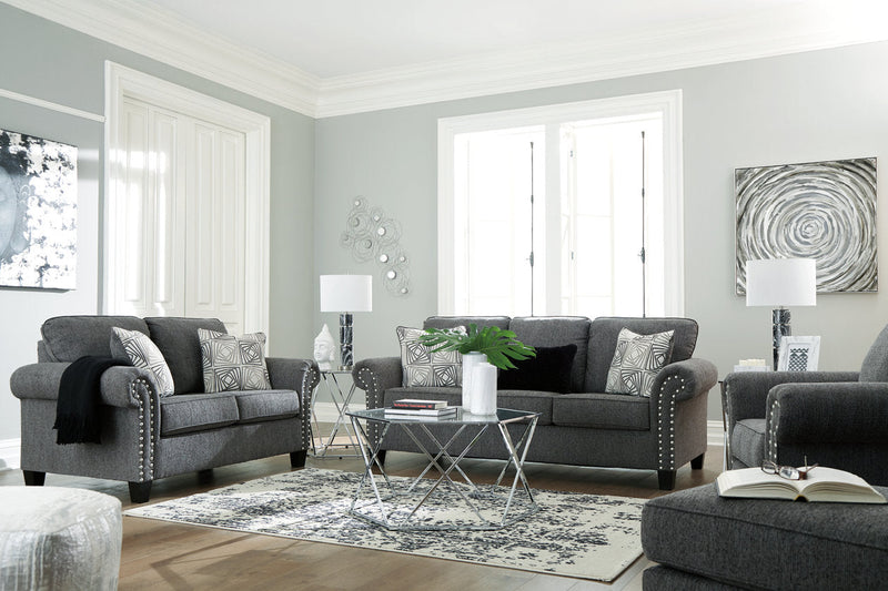 Agleno Charcoal Ottoman - 7870114 - Nova Furniture
