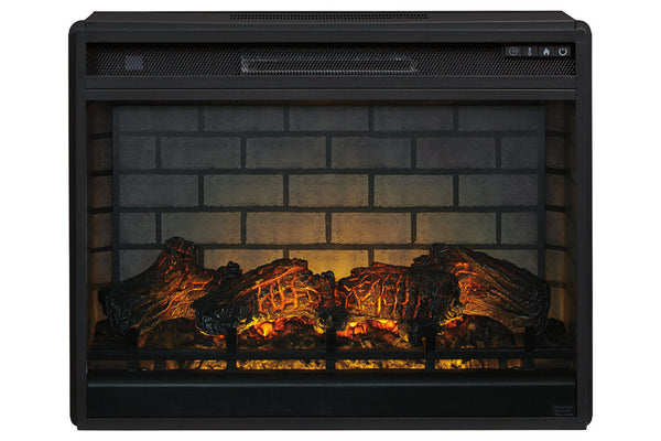 Entertainment Accessories Black Electric Infrared Fireplace Insert - W100-121 - Nova Furniture
