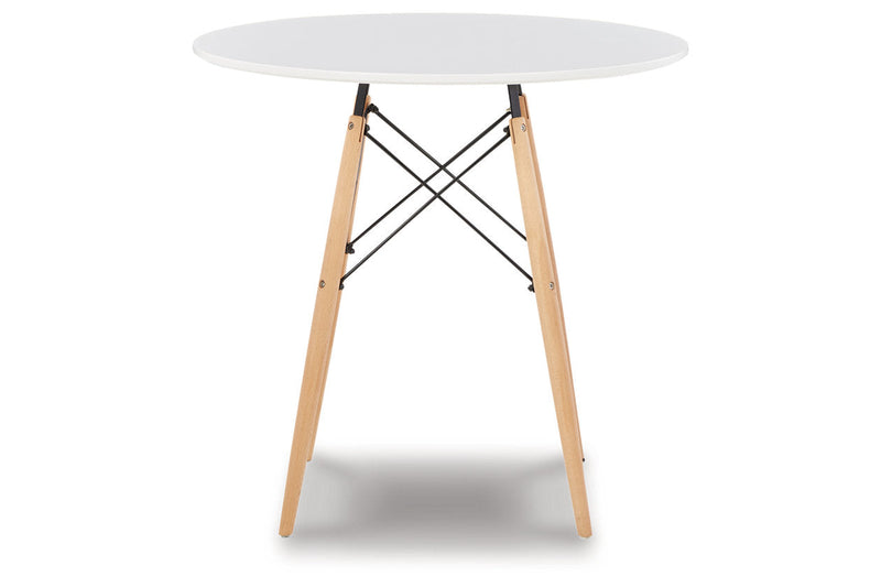 Jaspeni White/Natural Dining Table - D200-14 - Nova Furniture