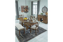 Moriville Grayish Brown Dining Extension Table - D631-45 - Nova Furniture