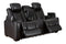 Party Time Midnight Power Reclining Loveseat with Console - 3700318 - Nova Furniture