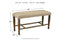 [SPECIAL] Lettner Gray/Brown Dining Bench - D733-00 - Nova Furniture