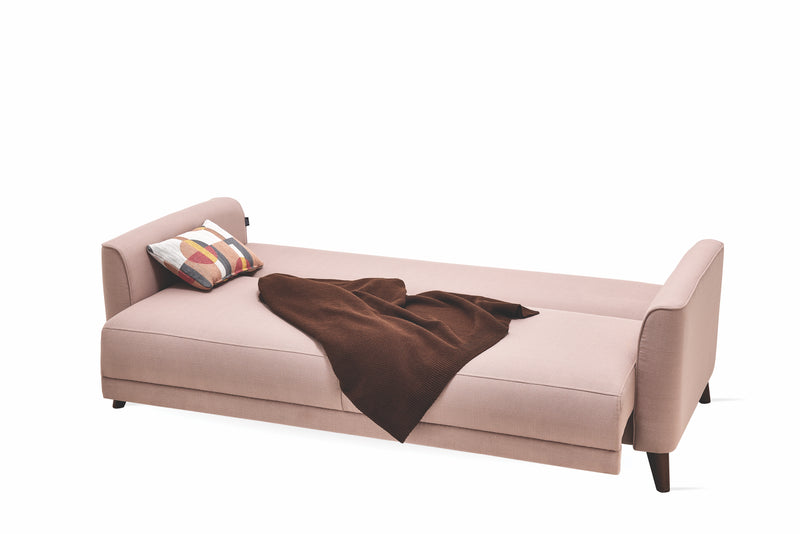 Alto Sand 3-Seater Sofa Bed with Storage