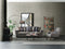 Brera Brown/Blue 3-Seater Sofa Bed with Storage