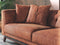 Elegante Leatherser Brown 3-Seater Sofa
