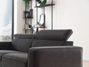 Milos Black 3-Seater Sofa