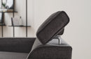 Milos Black 3-Seater Sofa