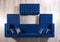 Ariana Blue Velvet Double Chaise Sectional