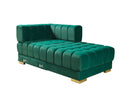 Ariana Green Velvet Double Chaise Sectional