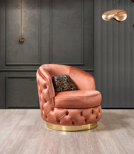 Lupino Orange Velvet Chair [ETA: 5/10]