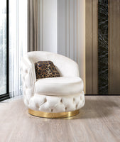 Lupino Ivory Velvet Chair [ETA: 5/10]