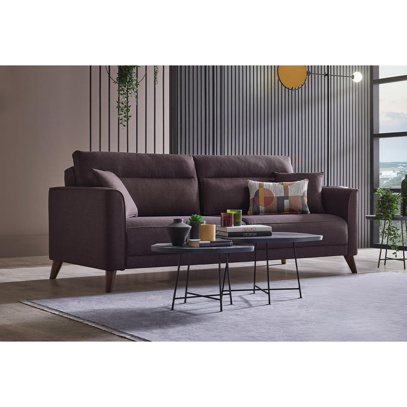 Alto Brown 3-Seater Sofa Bed with Storage