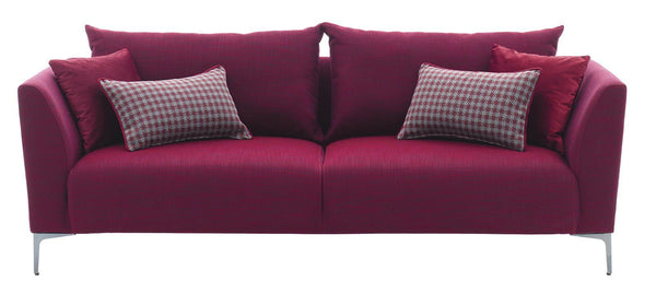 Gravity Burgundy 3-Seater Sofa