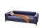 Pavia Navy Blue 3-Seater Sofa Bed