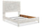 Paxberry Whitewash Queen Panel Bed - SET | B181-54 | B181-57