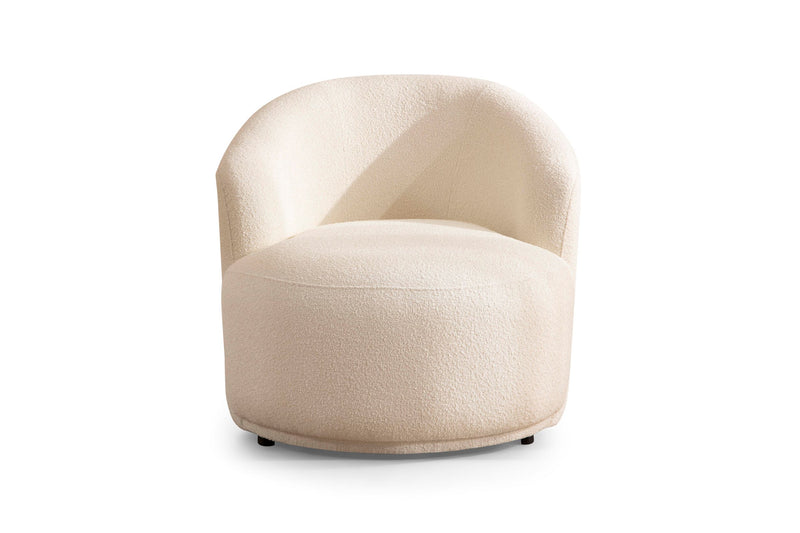 Bonita Ivory Boucle Accent Chair