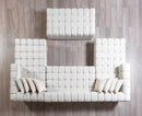 Ariana Ivory Velvet Double Chaise Sectional
