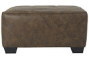 Abalone Chocolate Oversized Accent Ottoman - 9130208 - Nova Furniture
