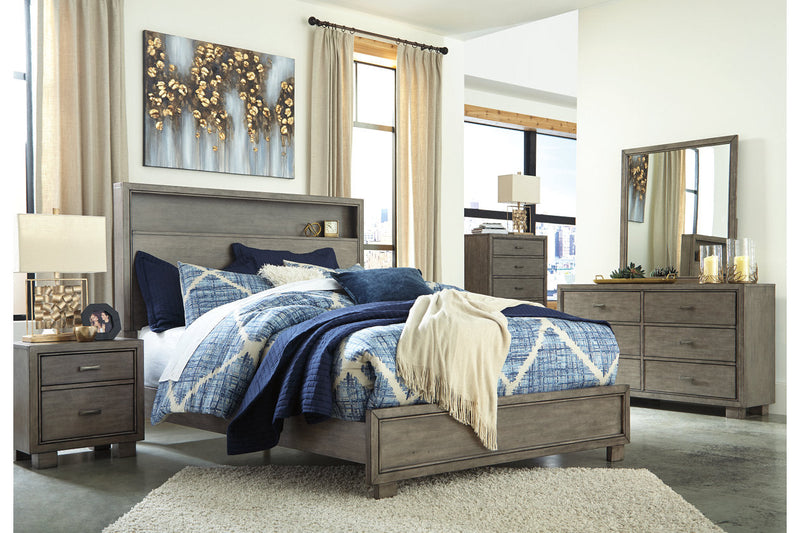 Arnett Gray King Bookcase Bed - SET | B552-82 | B552-97 - Nova Furniture