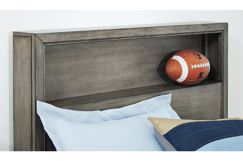Arnett Gray Twin Bookcase Bed - SET | B552-53 | B552-83 - Nova Furniture