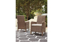 Beachcroft Beige Arm Chair with Cushion, Set of 2 - P791-601A - Nova Furniture
