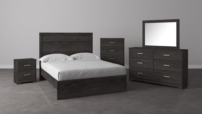 Belachime Black Panel Bedroom Set - SET | B2589-72 | B2589-97 | B2589-31 | B2589-36 | B2589-92 | B2589-44 - Nova Furniture