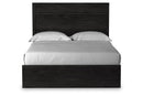 Belachime Black Queen Panel Bed - SET | B2589-71 | B2589-96 - Nova Furniture
