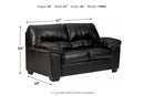 Brazoria Black Loveseat - 2470235 - Nova Furniture