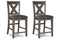 Caitbrook Gray Counter Height Upholstered Barstool, Set of 2 - D388-124 - Nova Furniture