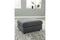 Candela Charcoal Oversized Accent Ottoman - 9190208 - Nova Furniture