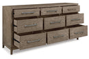 Chrestner Gray Dresser - B983-31 - Nova Furniture