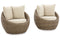 DANSON Beige Swivel Lounge with Cushion, Set of 2 - P505-821 - Nova Furniture