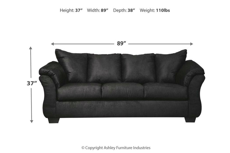 Darcy Black Sofa - 7500838 - Nova Furniture
