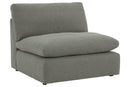Elyza Smoke Armless Chair - 1000746 - Nova Furniture