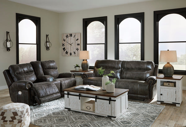 Grearview Charcoal Power Reclining Living Room Set - SET | 6500547 | 6500518 - Nova Furniture