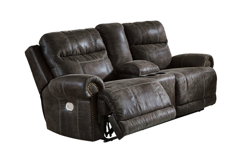 Grearview Charcoal Power Reclining Loveseat with Console - 6500518 - Nova Furniture