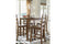 Hazelteen Medium Brown 5-Piece Counter Height Set - D419-223 - Nova Furniture