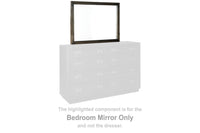 Hyndell Dark Brown Bedroom Mirror (Mirror Only) - B731-36 - Nova Furniture