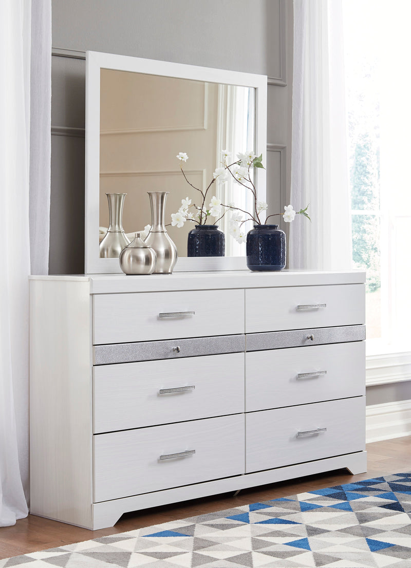Jallory White Mirror (Mirror Only) - B302-36 - Nova Furniture