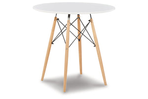 Jaspeni White/Natural Dining Table - D200-14 - Nova Furniture