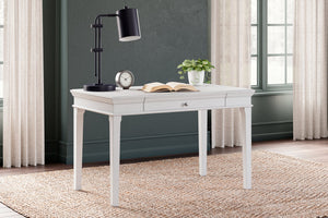 Kanwyn Whitewash Home Office Small Leg Desk - H777-10 - Nova Furniture