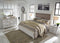 Kanwyn Whitewash Upholstered Panel Bedroom Set - SET | B777-54 | B777-157 | B777-96 | B777-46 | B777-93 - Nova Furniture