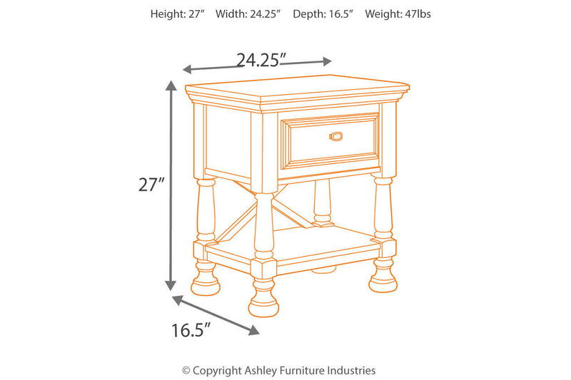 Kaslyn White Nightstand - B502-91 - Nova Furniture