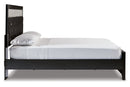 Kaydell Black Queen Upholstered Panel Bed - SET | B1420-157 | B1420-54 | B1420-96 - Nova Furniture