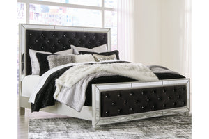 Lindenfield Silver Queen Upholstered Bed - SET | B758-54 | B758-57 | B758-96 - Nova Furniture