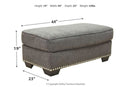 Locklin Carbon Ottoman - 9590414 - Nova Furniture