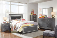 Lodanna Gray LED Panel Youth Bedroom Set - SET | B214-84 | B214-86 | B214-87 | B214-31 | B214-36 | B214-92 - Nova Furniture