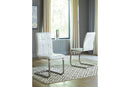 Madanere White/Chrome Finish Dining Chair, Set of 4 - D275-02 - Nova Furniture